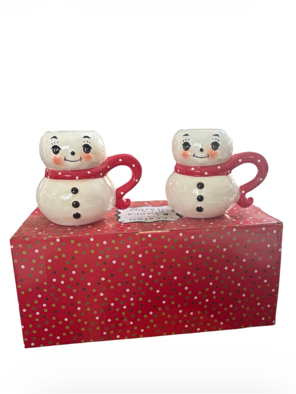 JOHANNA PARKER➕Christmas Snowman Mug Set NIB